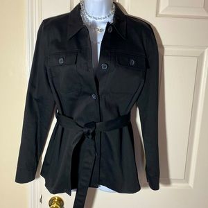 🎩Fabulous KORS Michael Kors black button front jacket🪭